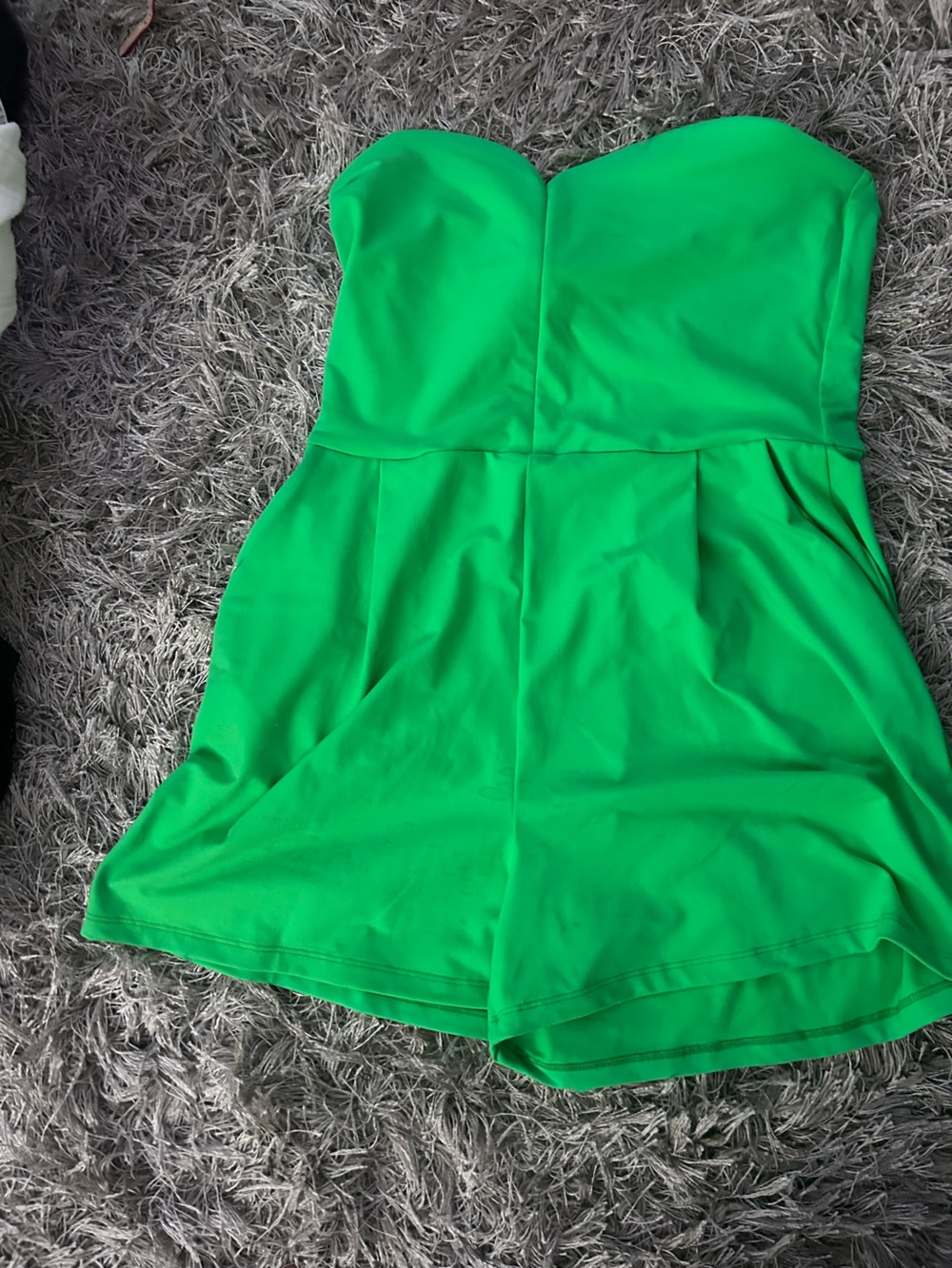 Susana Monaco Green Strapless Romper